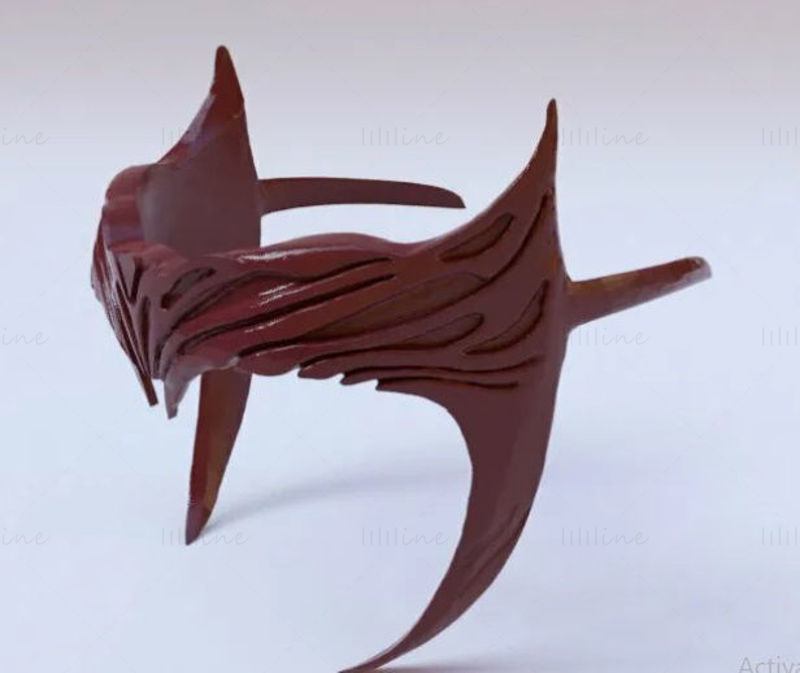 القرمزي الساحرة تاج تاج القرمزي ساحرة جديد تيارا نموذج طباعة 3D