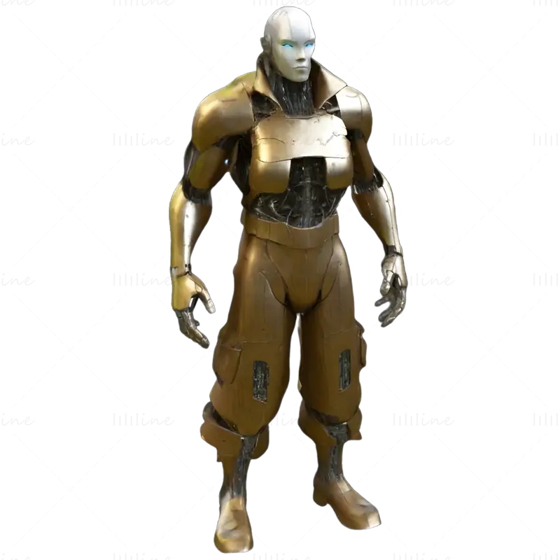 Sci-fi Android postava 3D tisk Model kolekce