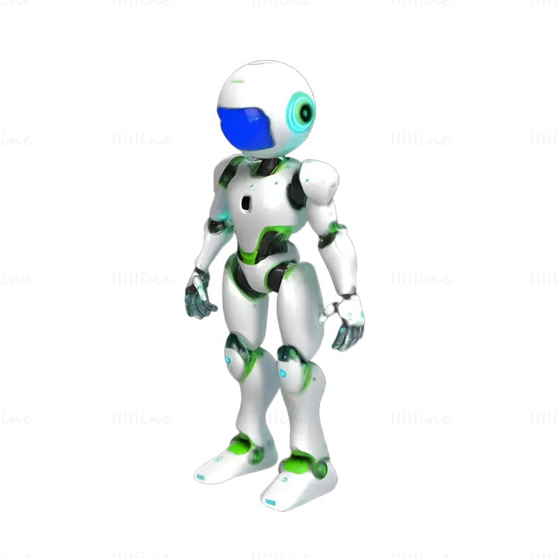 Sci-fi Android postava 3D tisk Model kolekce