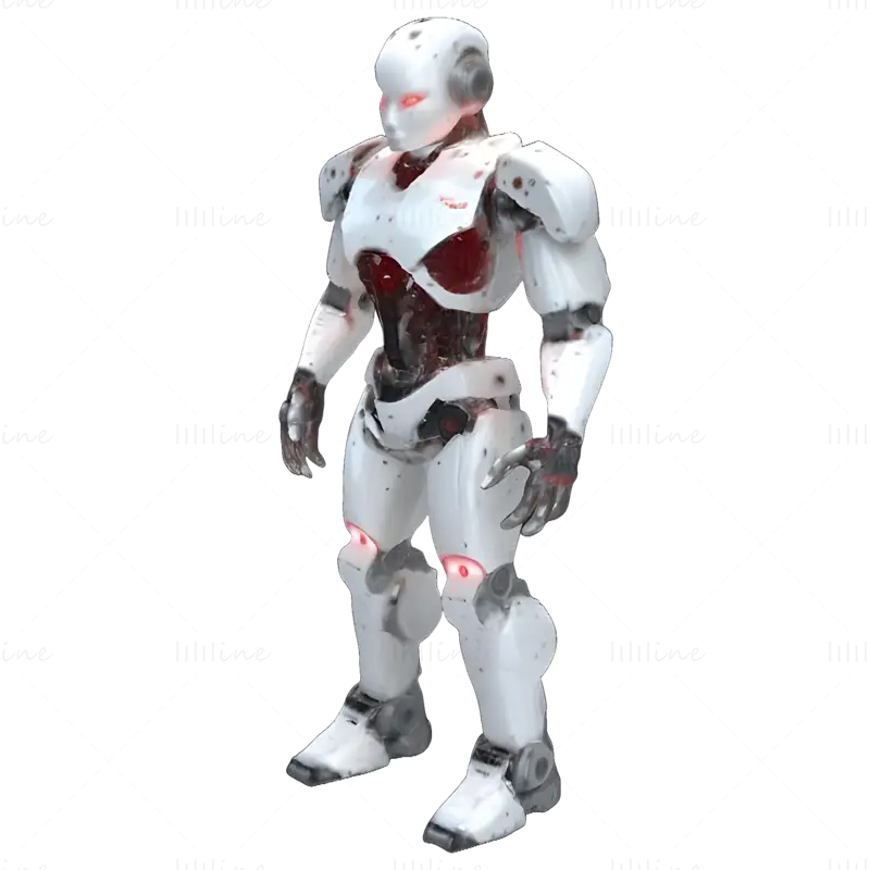 Sci-fi Android postava 3D tisk Model kolekce