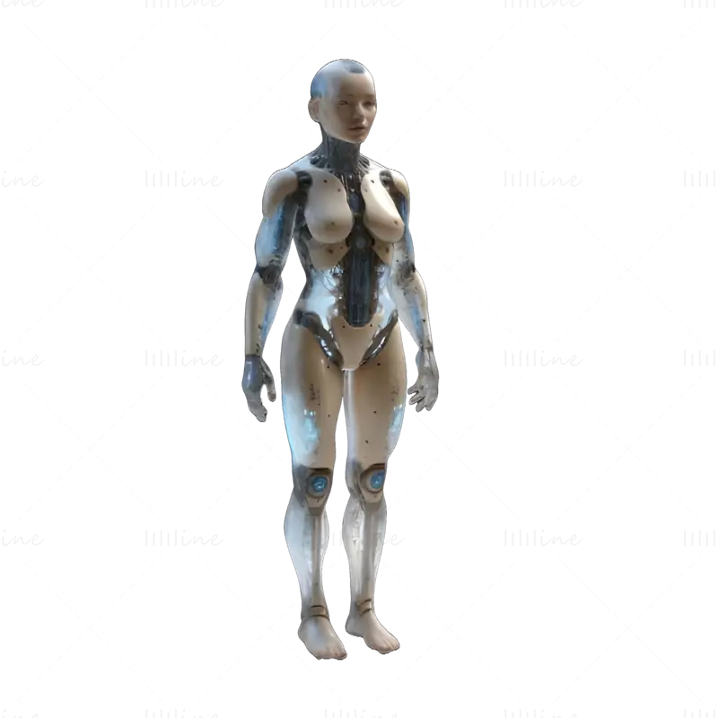 Sci-Fi Character 3D Print Model Collection: Future Warriors and Androids