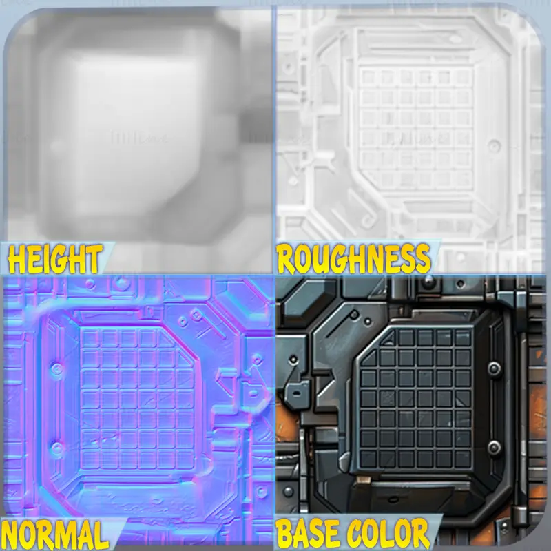 Sci-FI Naadloze Textuur