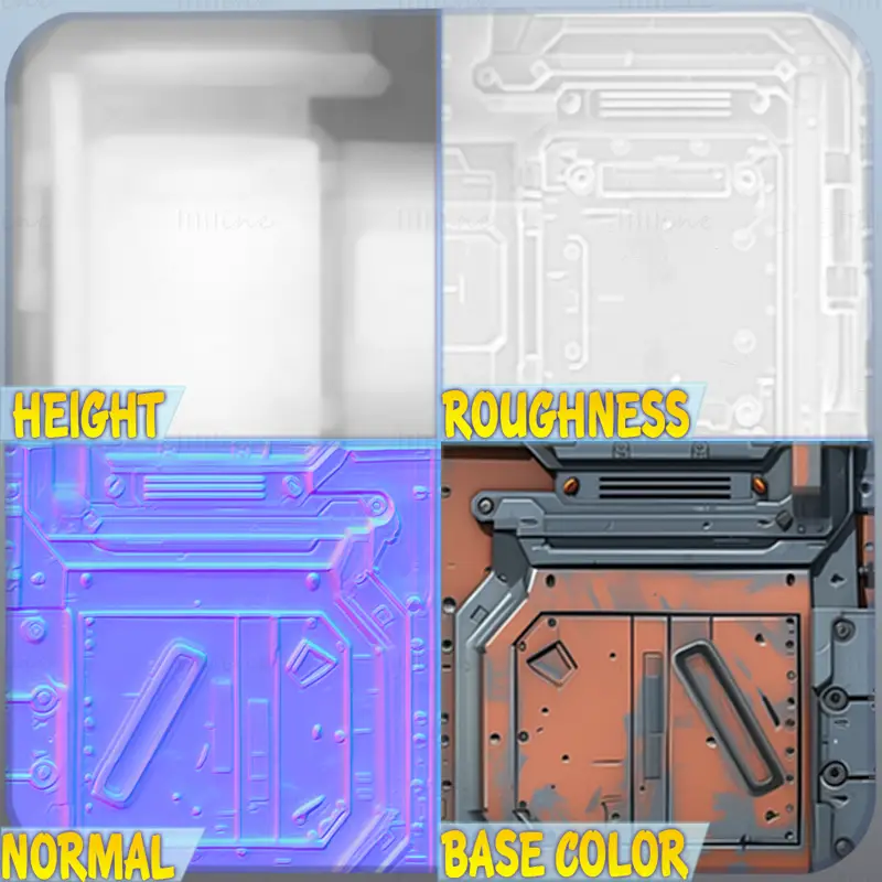 Sci-FI Naadloze Textuur