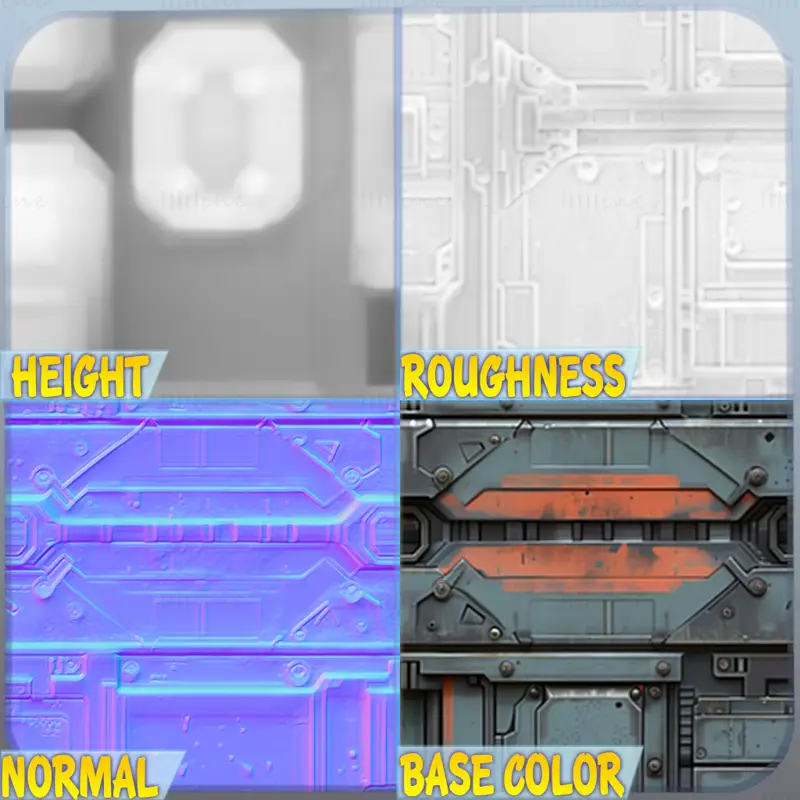 Sci-FI Seamless Texture