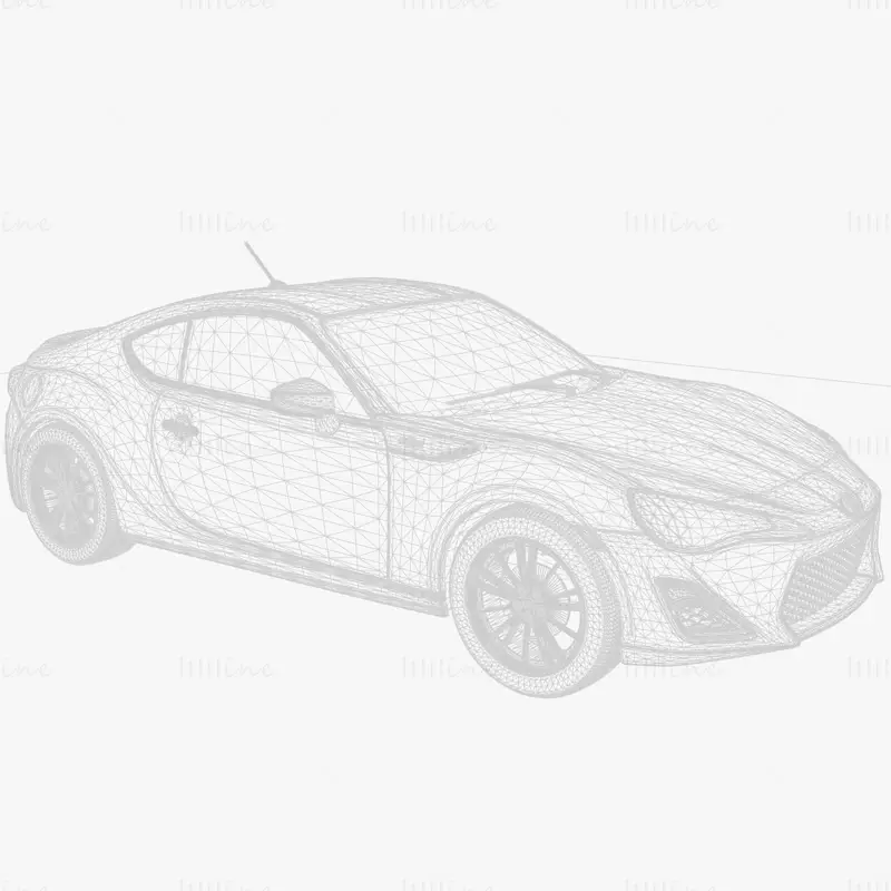 Scion FR S 2012 Car 3D Model