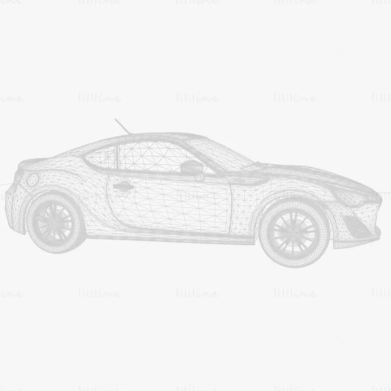 Scion FR S 2012 Car 3D Model