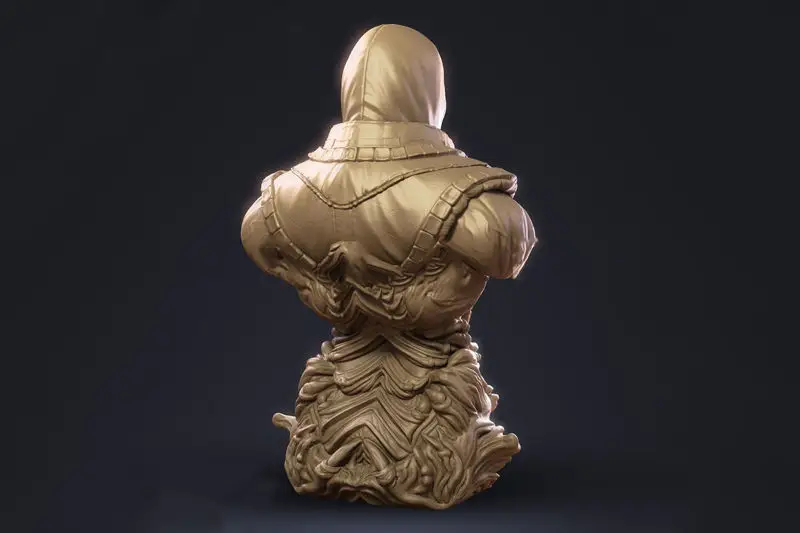 STL датотека 3Д модела за штампање бисте шкорпије (Mortal Kombat)