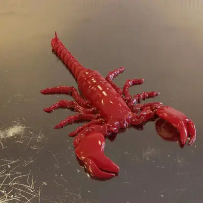 Scorpion Flexi articulated 3d printing model STL file