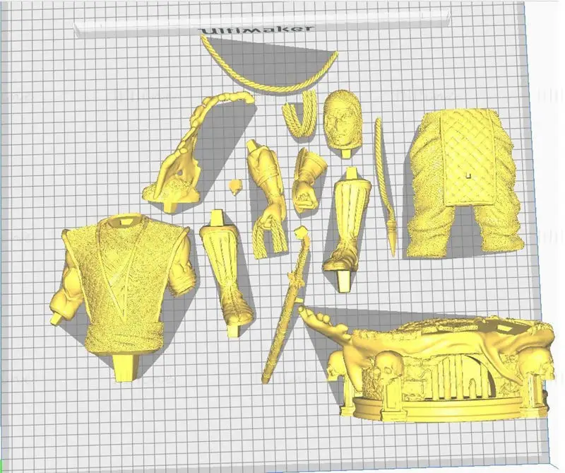 Scorpion Mortal Kombat 3D Print Model STL FIles