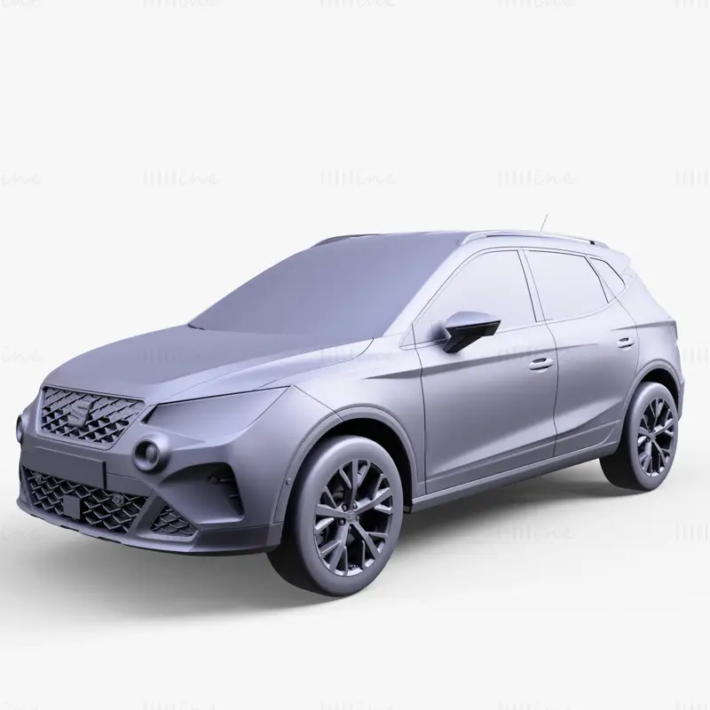 Seat Arona 2022 Car 3D Model