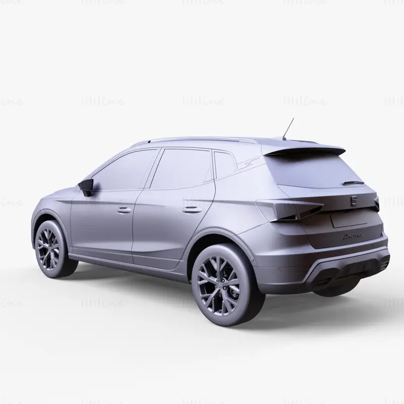 Seat Arona 2022 Car 3D Model