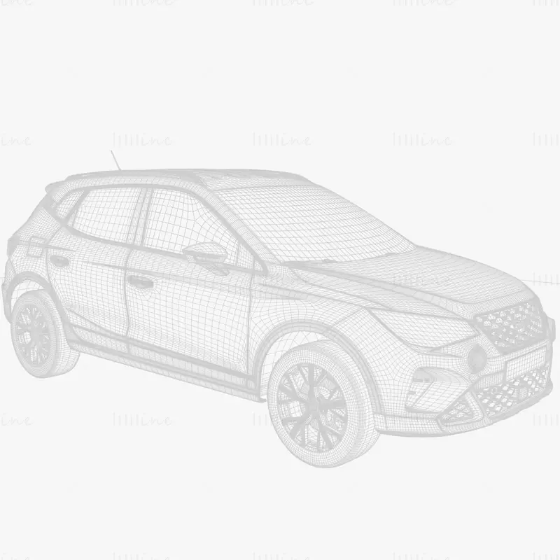 Seat Arona 2022 Car 3D Model