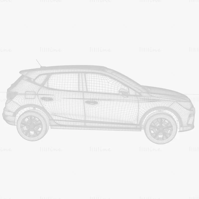 Seat Arona 2022 Car 3D Model