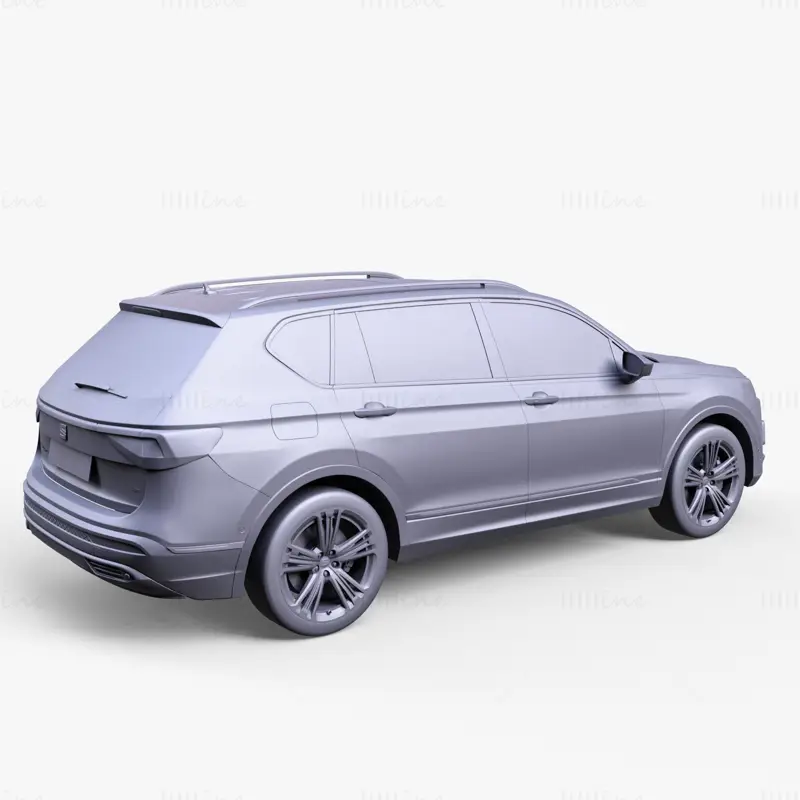 Seat Tarraco 2019-es 3D-s autómodell