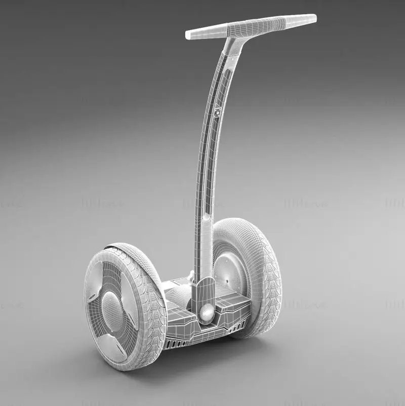 Segway PTR Elite + Ninebot 3d-modell