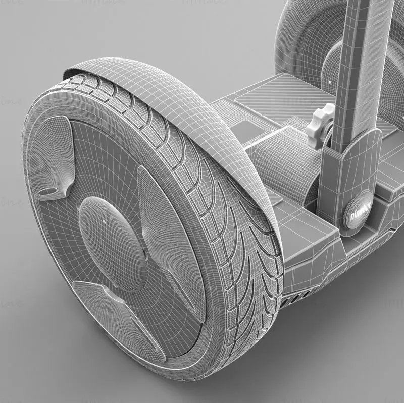 Segway PTR Elite + Ninebot 3d-modell