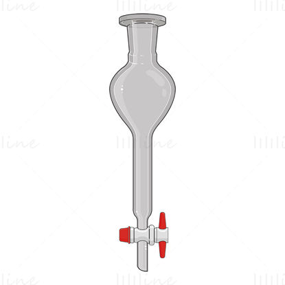 Separating funnel vector