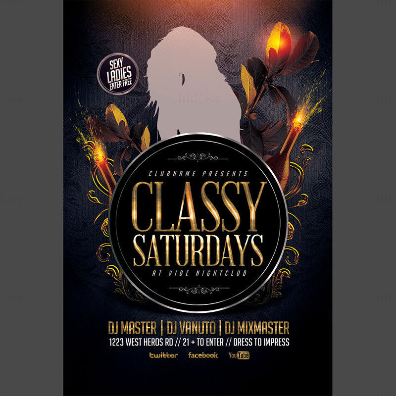 Sexy creative nightclub posters