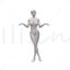 Sexy Girl Standing 3D model Ready to Print