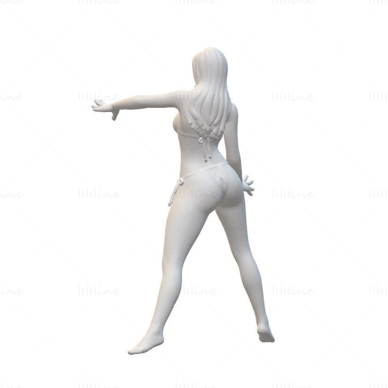 Sexy Girl Statues 3D model Ready to Print