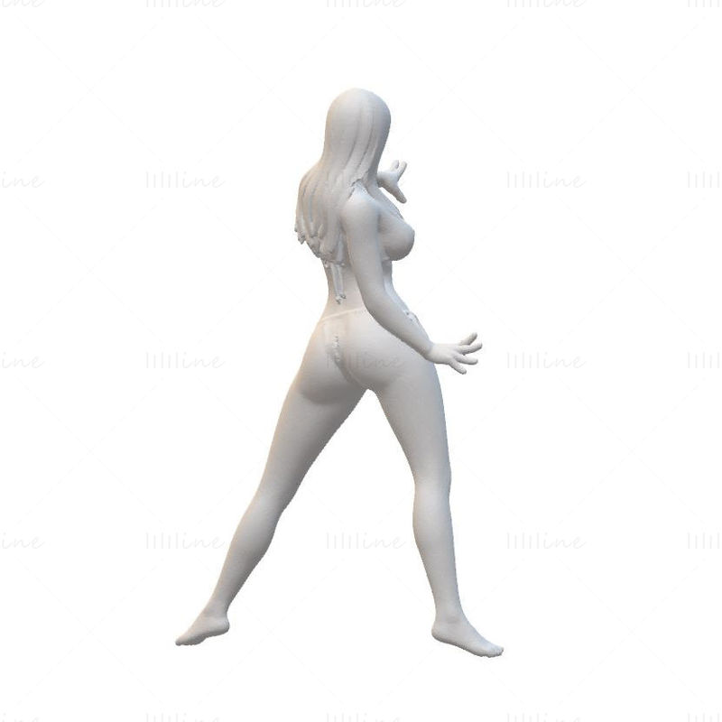 Sexy Girl Statues Modelo 3D Listo para imprimir