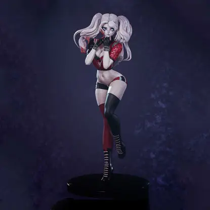 Sexy Harley Quinn Figures 3D Printing Model STL