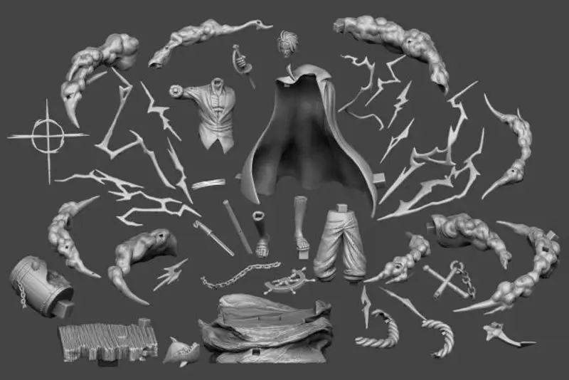 Stebla - enodelni model 3D tiskanja STL