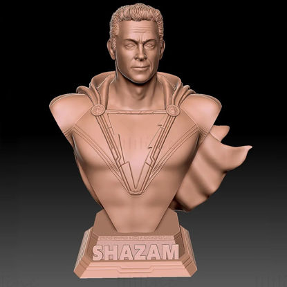 Shazam Bust 3D Print Model STL