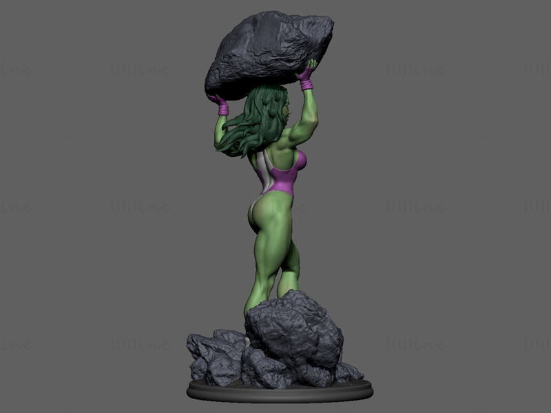 She Hulk (She-Hulk) Modèle d'impression 3D STL