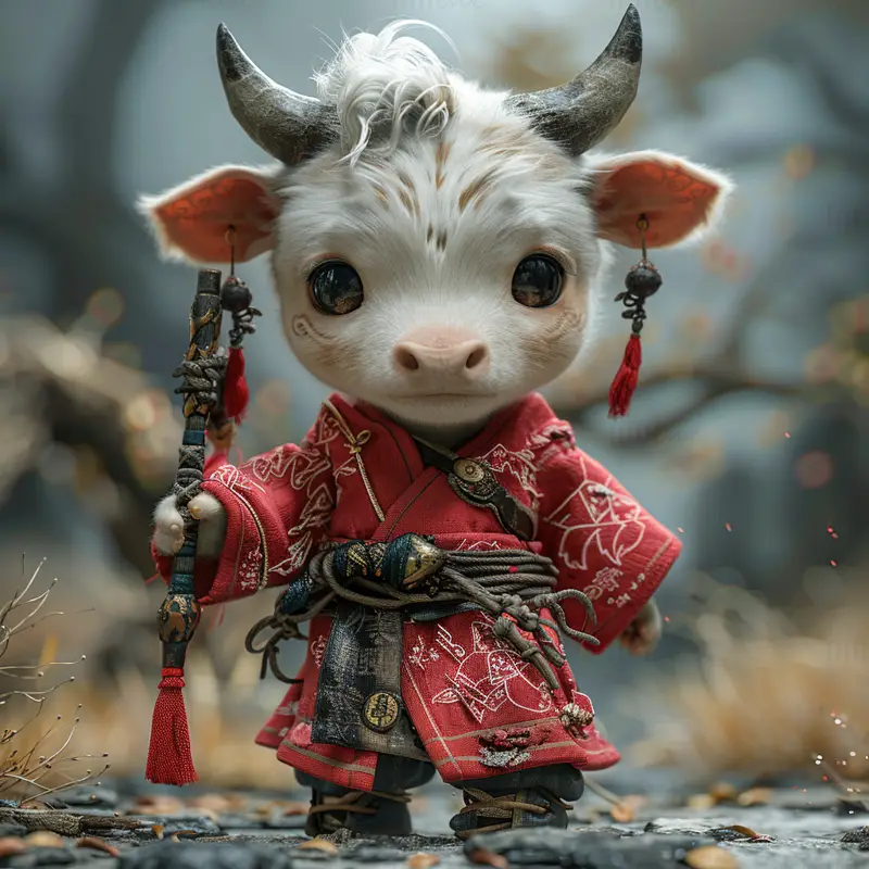 Sheep Baby Warrior illustration