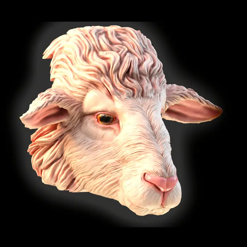 3д модель маски овцы STL
