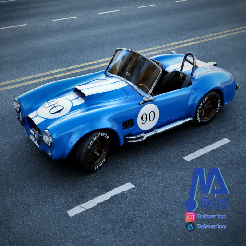 Shelby Cobra 3D model car