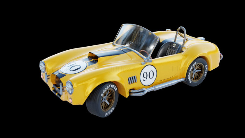 Shelby Cobra 3D model car