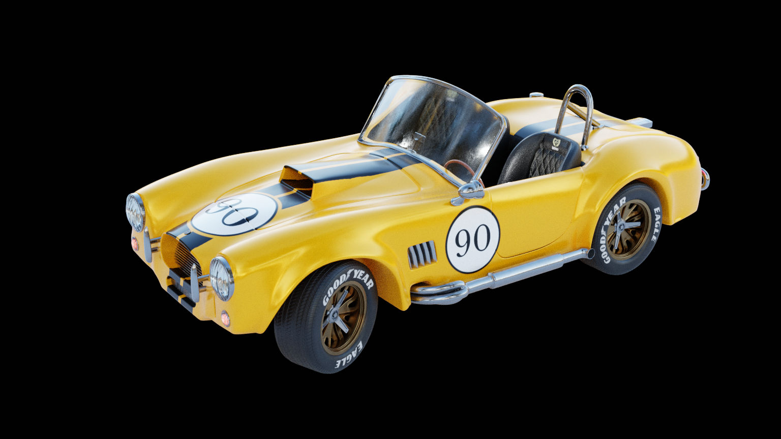 Shelby Cobra 3d Model Car 4809