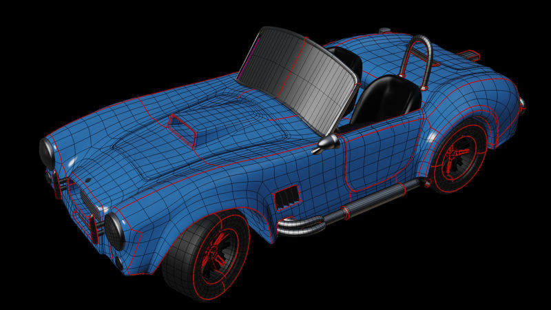 Shelby Cobra 3D model car