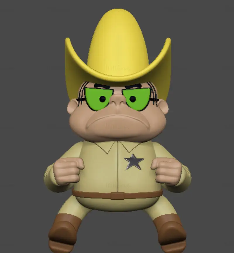 Šerif Hoot Kloot 3D tiskový model STL souborů