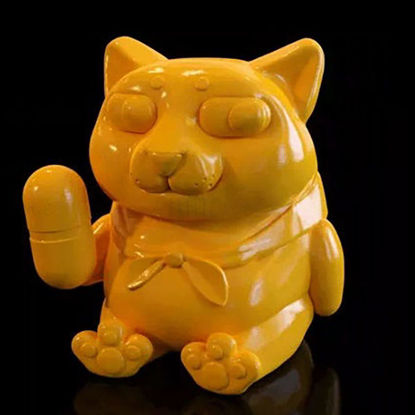 Model de imprimare 3D de desene animate de câine Shiba