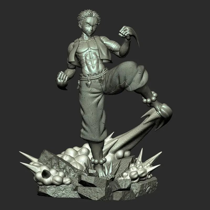 ShinjiBom - Akaza - Demon Slayer 3D Printing Model STL