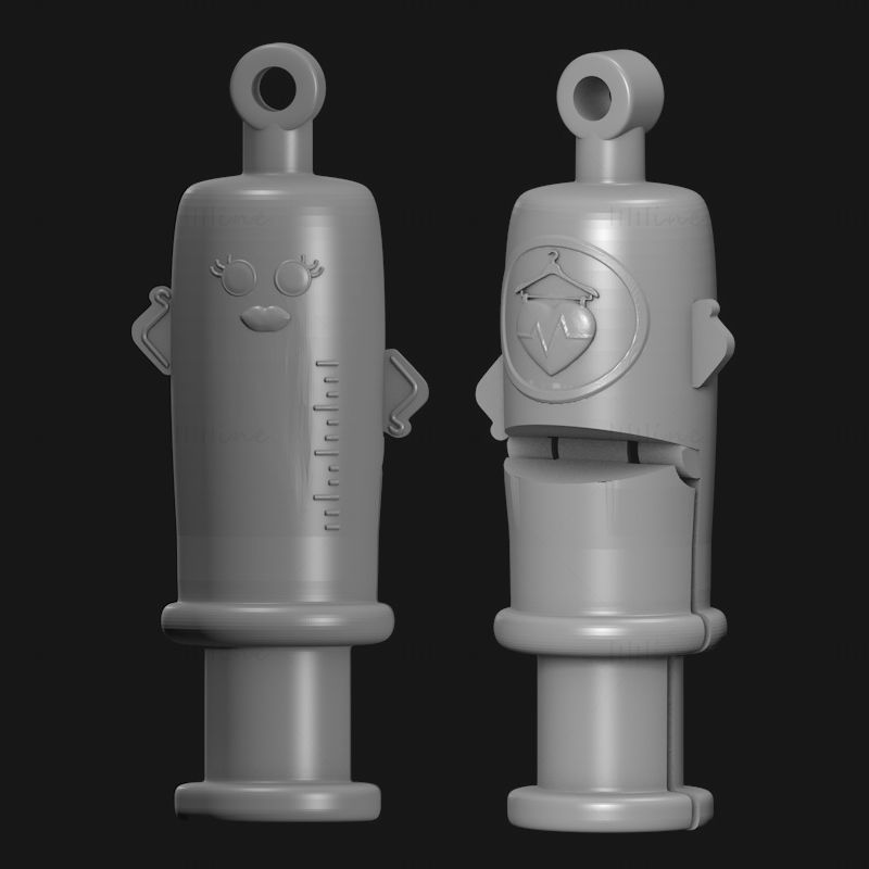 短安瓿注射器 3d 打印模型