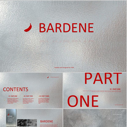 Silver Red PowerPoint Template
