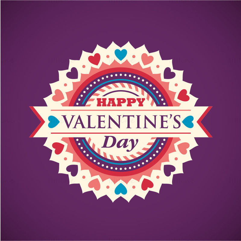 Simple vector Valentine card background