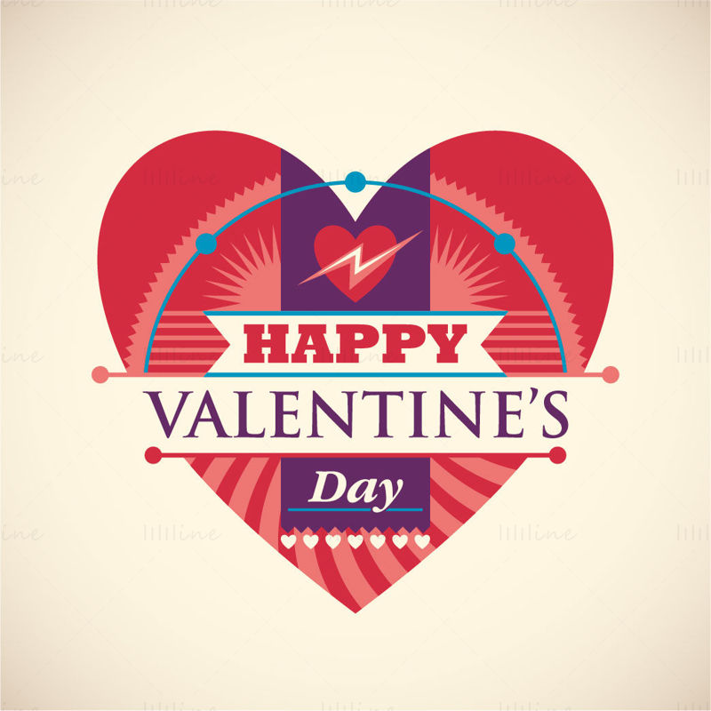 Simple vector Valentine card background