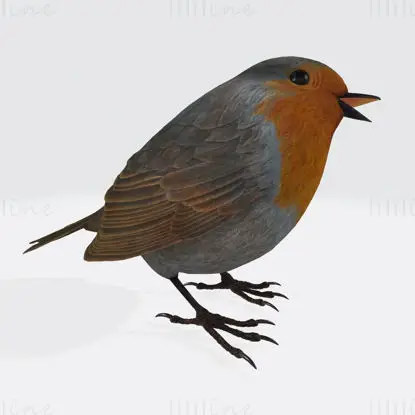 Modèle d'impression 3D de Robin chantant