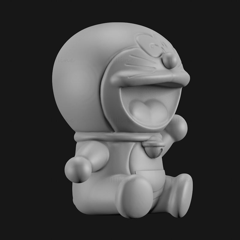 Ülő Doraemon 3D nyomtatási modell STL