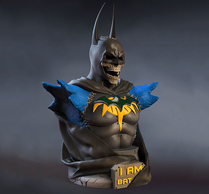Lebka Batman Bust 3D Printing Model STL