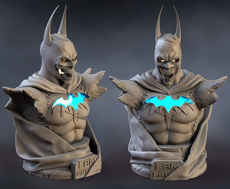 Calavera Batman Busto Modelo de impresión 3D STL