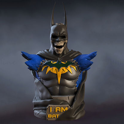 Skull Batman Bust 3D-utskriftsmodell STL
