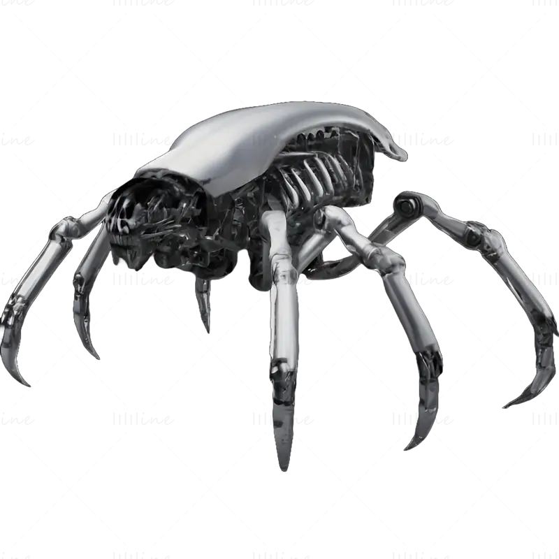 3D tiskový model automatu Lebka Spider