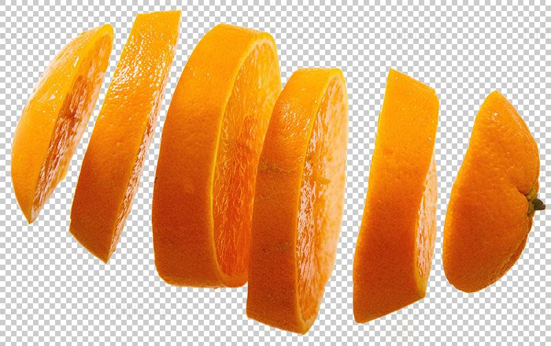 Sliced orange png