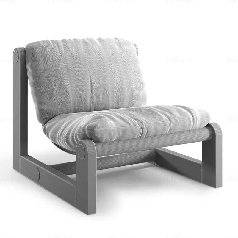 Sling Lounge chair 3d model by Jos Wohnen